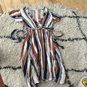 Lake flower mini/midi dress